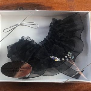 Never worn- black Leg Garter